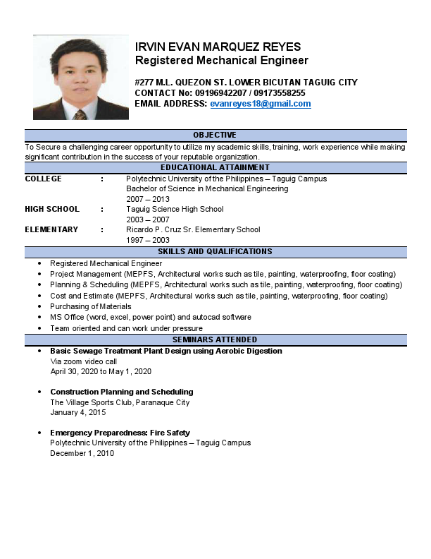 IRVIN EVAN REYES - CV.pdf