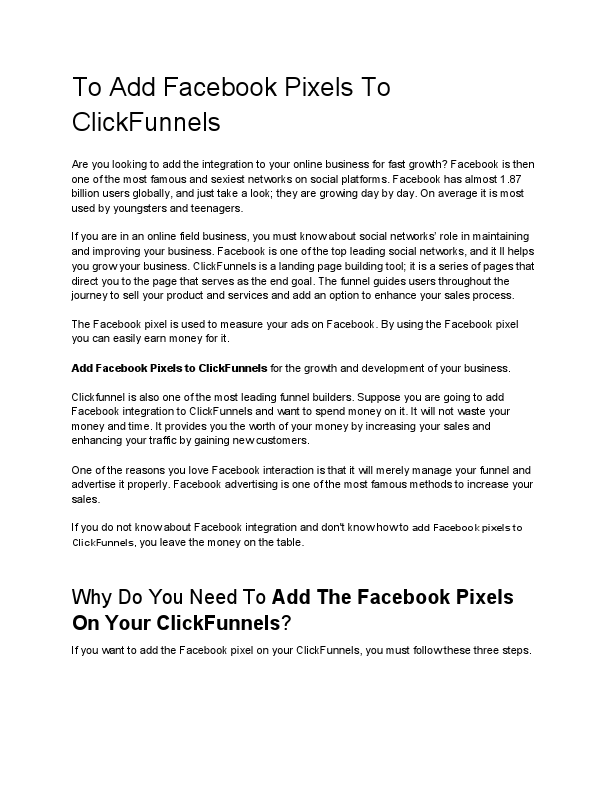 To Add Facebook Pixels To Clickfunnels.pdf