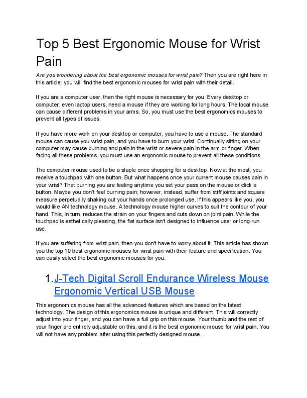 Top 5 Best Ergonomic Mouse for Wrist Pain.pdf