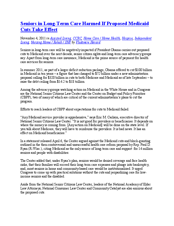 Seniors in LTC Harmed If Proposed Medicaid Cuts Take Effect-article.pdf