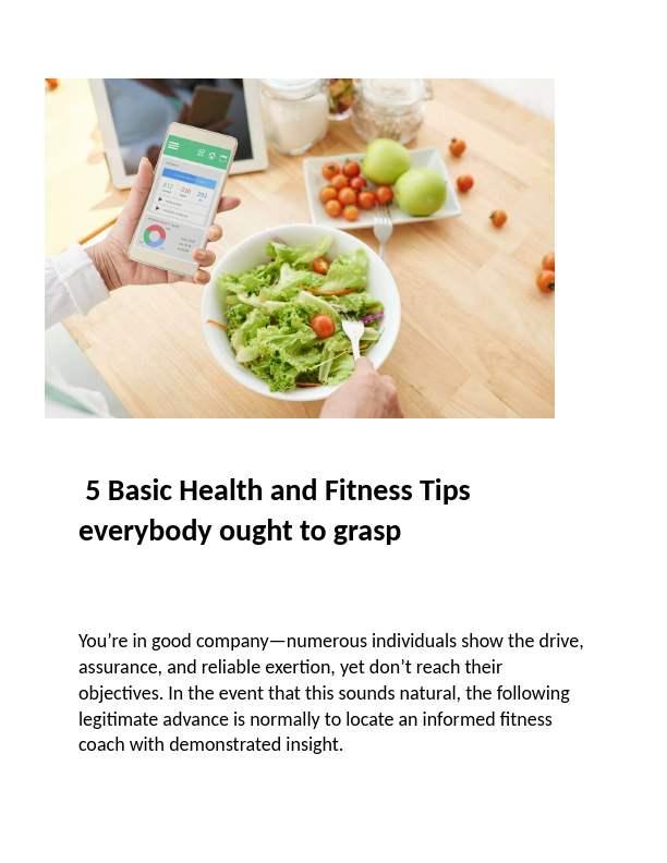 _5 Basic Health and Fitness Tips everybody ought to grasp.pdf