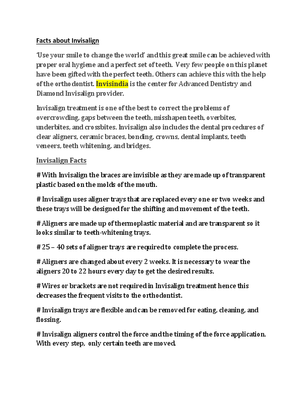 Facts about Invisalign.pdf
