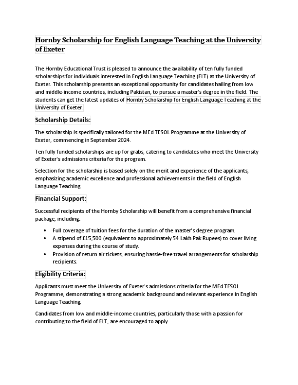 Exeter University Hornby Scholarship.pdf