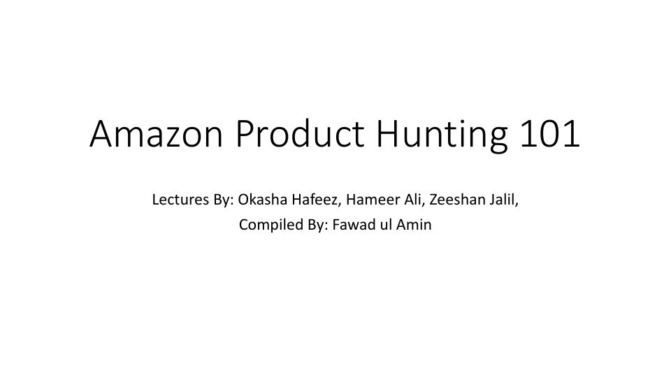 Amazon Product Hunting 101-converted.pdf