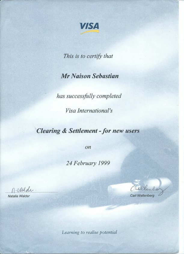 Visa International - Clearing and Settlement Profficiency Certificate.pdf