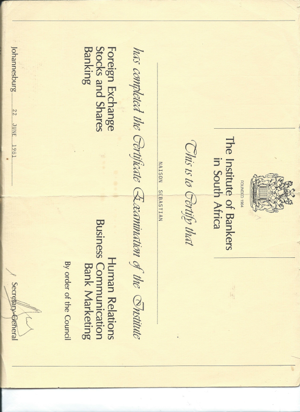Institute of Bankers South Africa Certificate.pdf