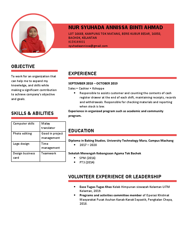 RESUME NUR SYUHADA ANNISSA BT AHMAD.pdf