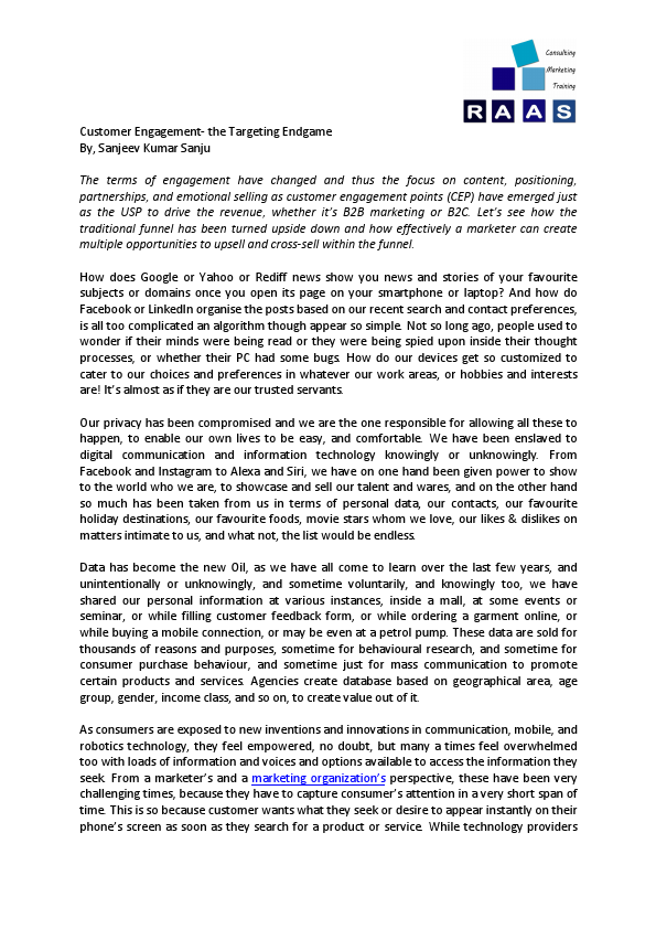 Customer engagement- the key differentiation strategy.pdf