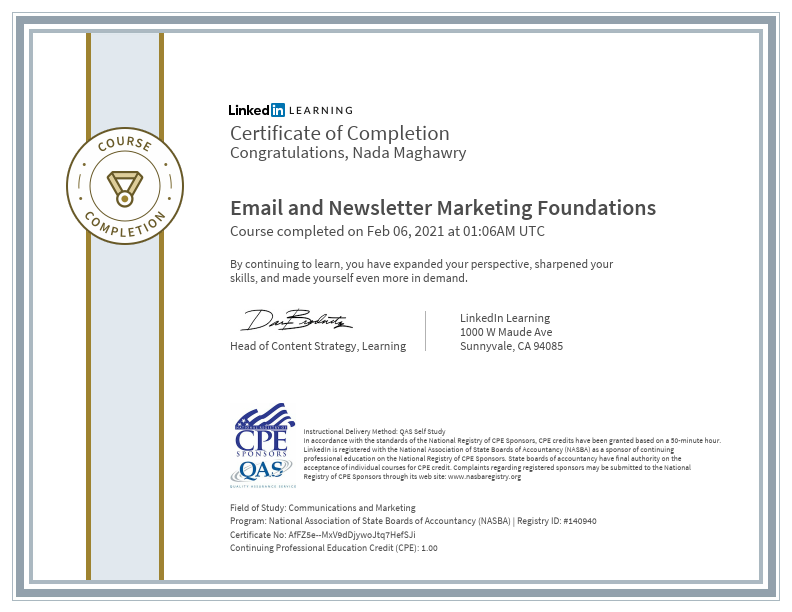 CertificateOfCompletion_Email and Newsletter Marketing Foundations (NASBA).pdf