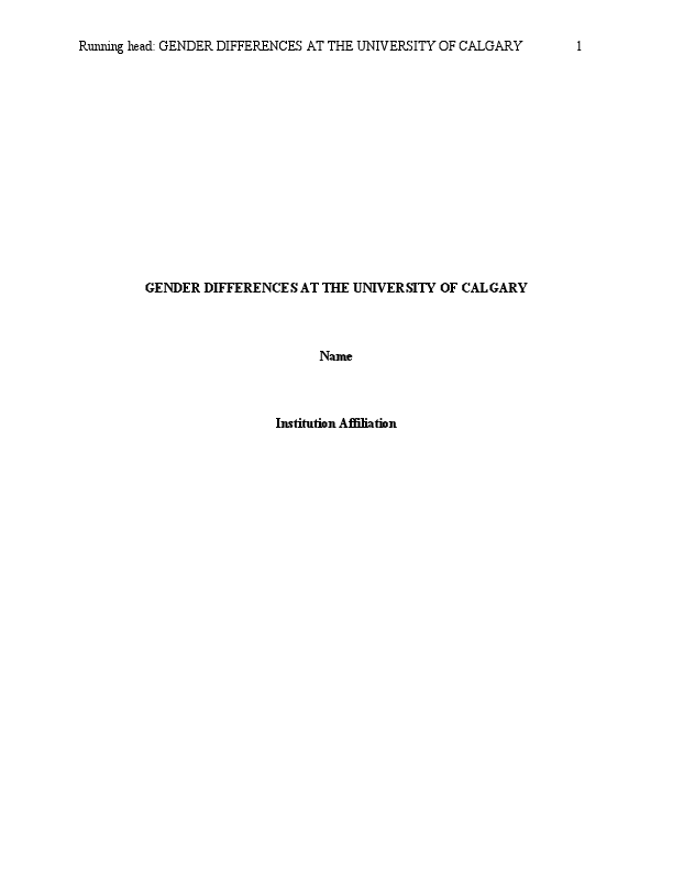 Gender Differences at the University of Calgary..pdf