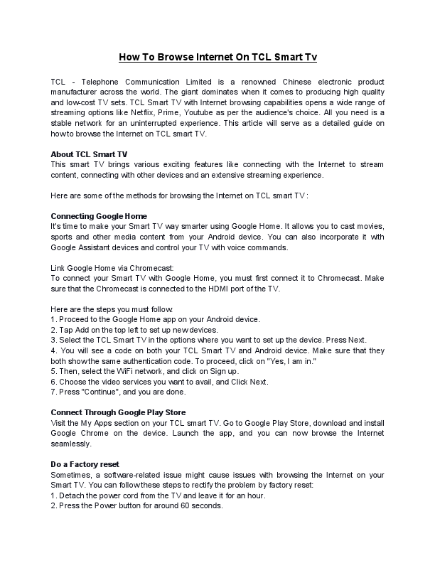 How To Browse Internet On TCL Smart Tv.pdf
