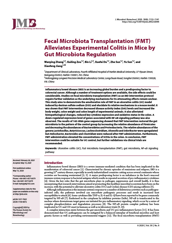 Fecal+Microbiota+Transplantation+%28FMT%29+Alleviates+Experimental+Colitis+in+Mice+by+Gut+Microbiota+Regulation.pdf