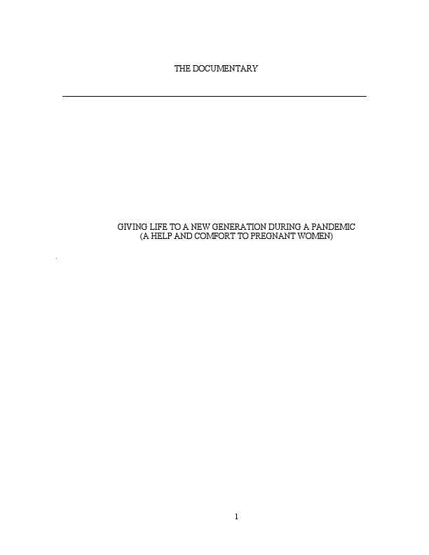 GIVING BIRTH DURING A PANDEMIC (Note,Visuals,Voice over).pdf