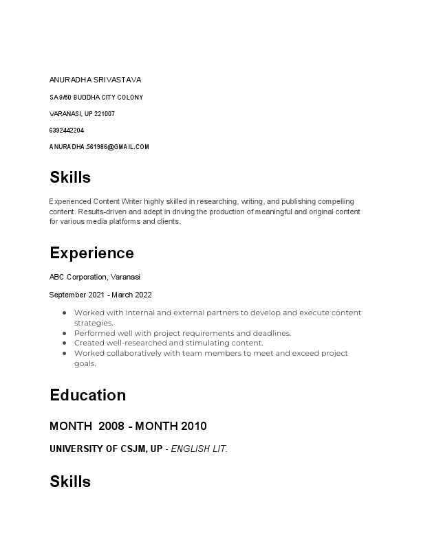 Content Writer Resume.pdf