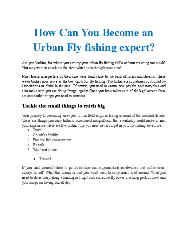 Checked_How Can You Become an Urban Fly fishing expert.pdf