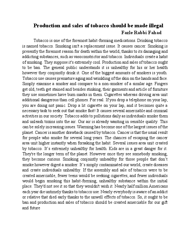 Production and sales of tobacco should be made illegal-converted.pdf