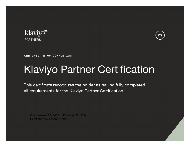Klaviyo Partner Certificate.pdf