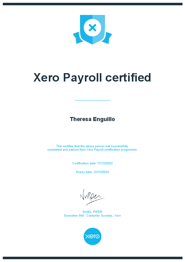 XERO Payroll Certificate.pdf