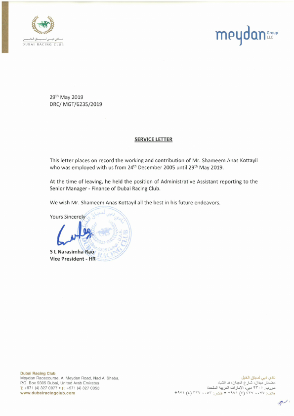 Dubai Racing Club Service Letter.pdf