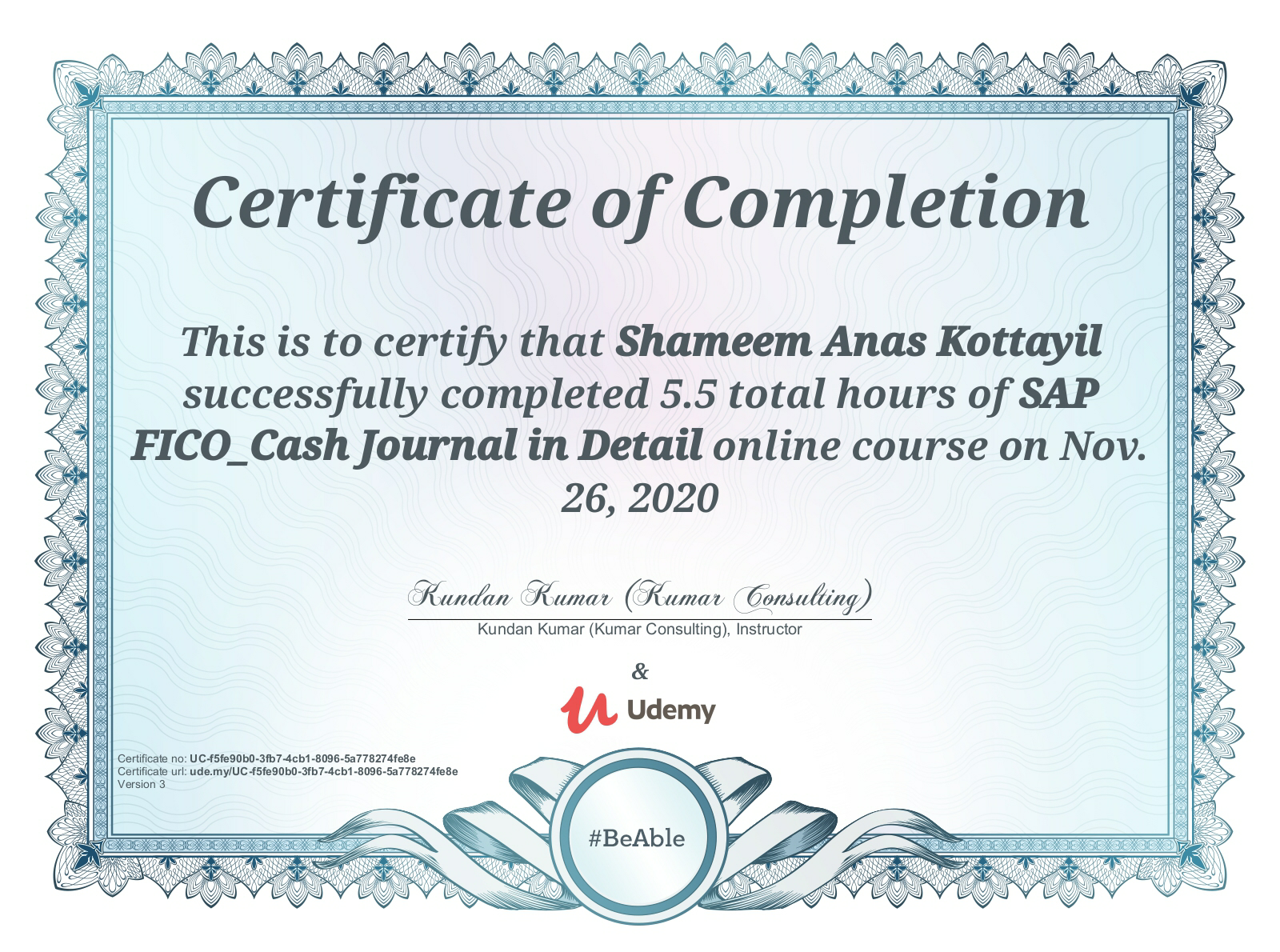 SAP FICO Cash Journal Certificate.pdf