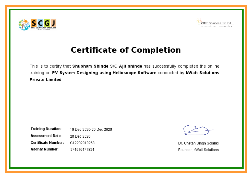 PV System Designing using Helioscope Software_Certificate.pdf