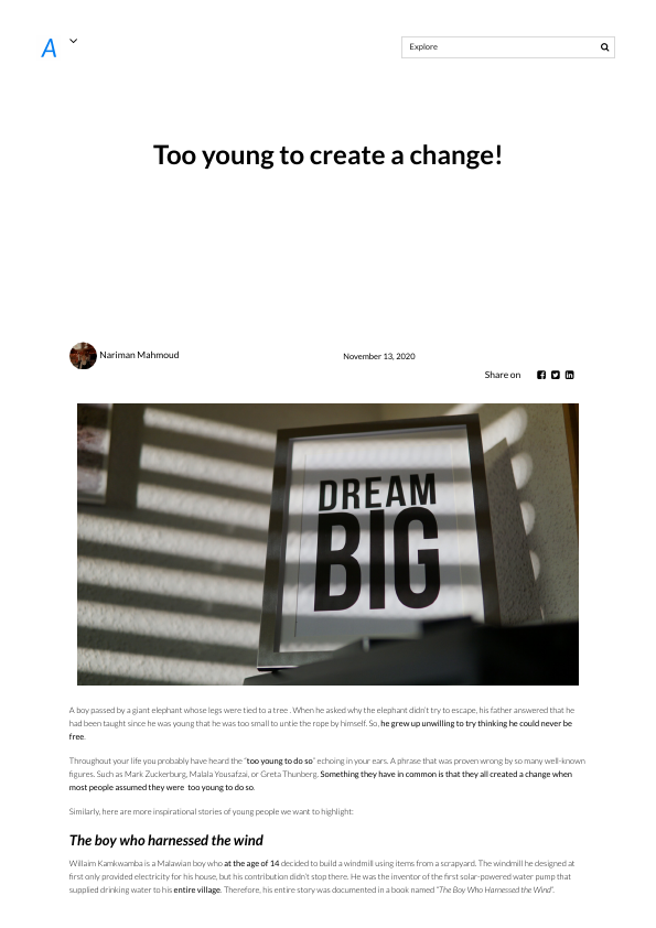 Too young to create a change! - AIESEC _ Blog.pdf