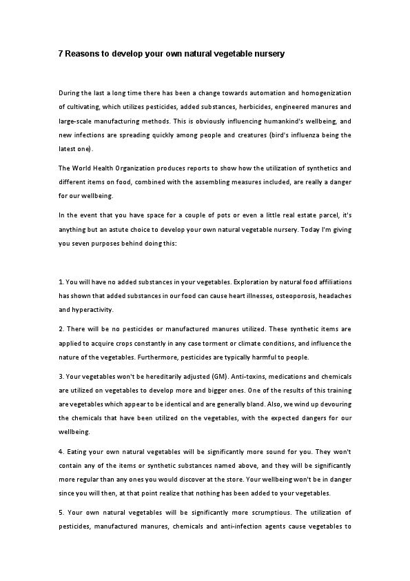 7 Reasons to develop your own natural vegetable nursery.pdf