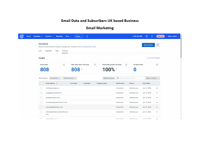 Email Data and Subscribers UK based Business.pdf