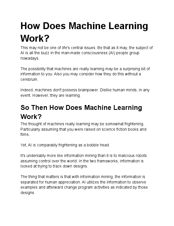 How Does Machine Learning Work.pdf