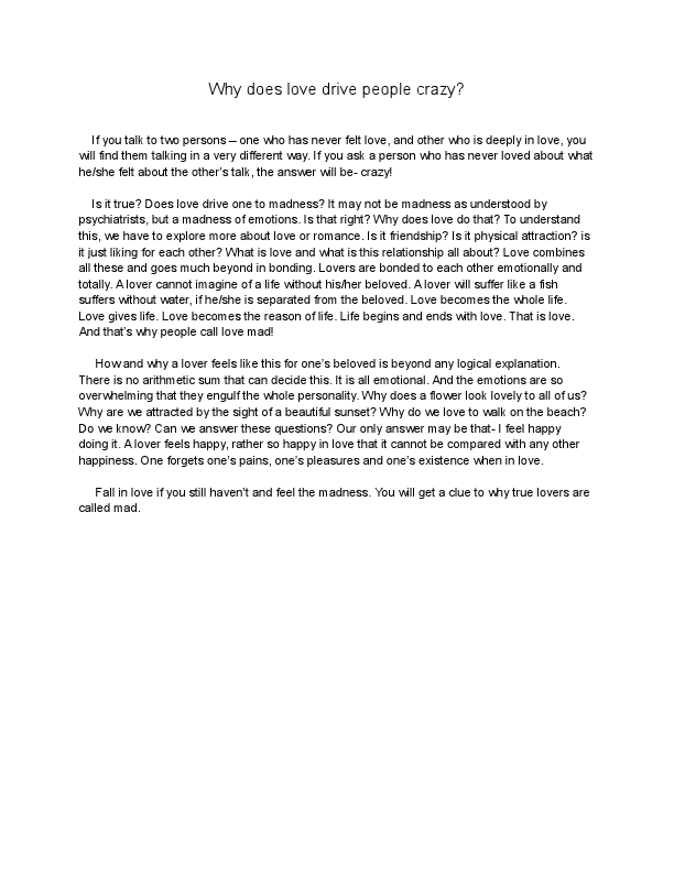 Why does love drive people crazy.pdf