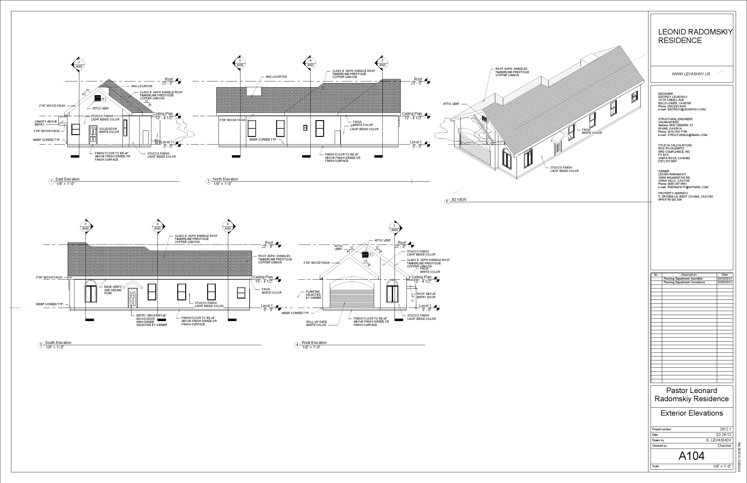 Sheet - A104 - Exterior Elevations.pdf