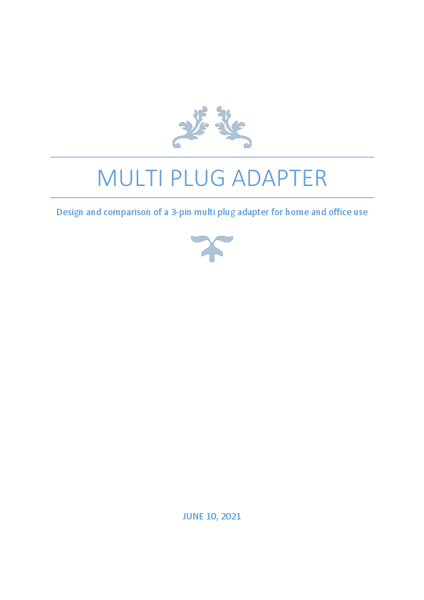 Project Report - Multi Plug Adapter (1).pdf