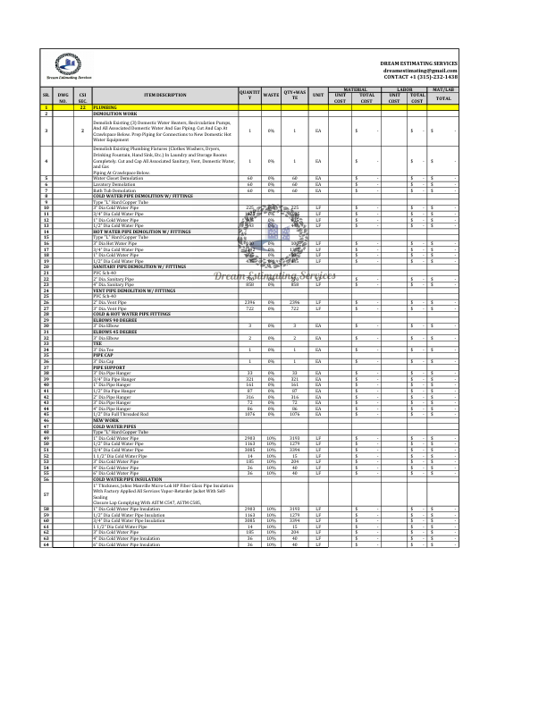 DREAM ESTIMATING-PLUMBING SAMPLE.pdf