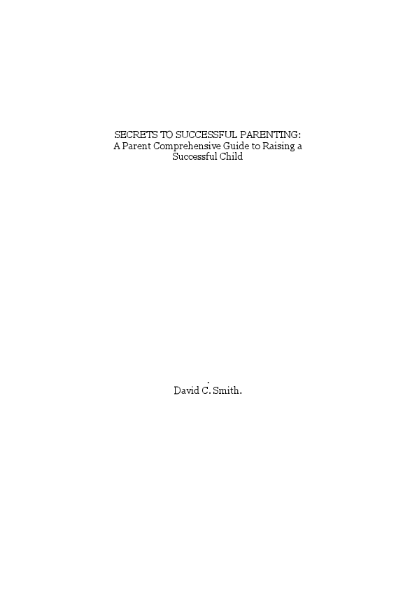 SECRETS TO SUCCESSFUL PARENTING (1).docx.pdf