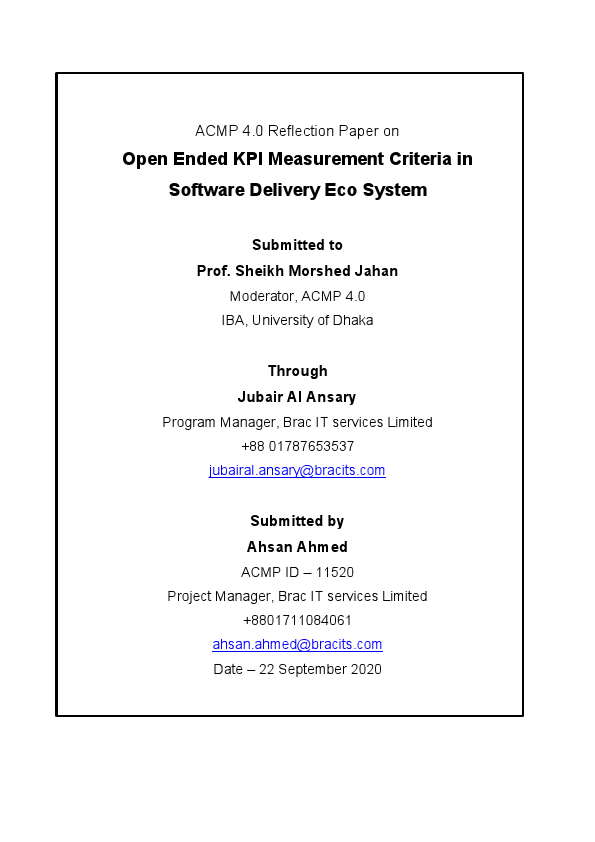 ACMP-Reflection Paper-Ahsan Ahmed-11520.pdf