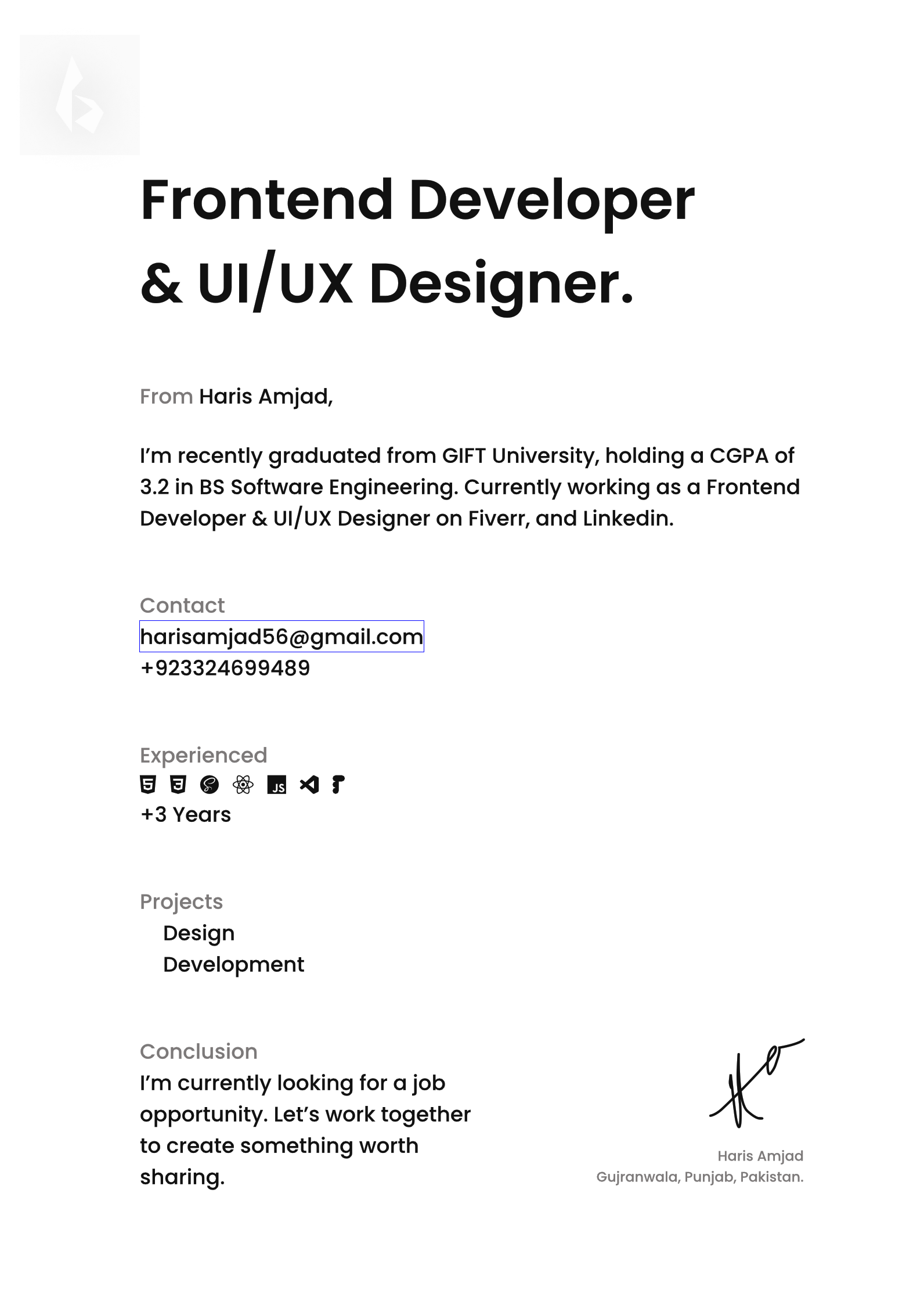 Resume - Haris Amjad.pdf