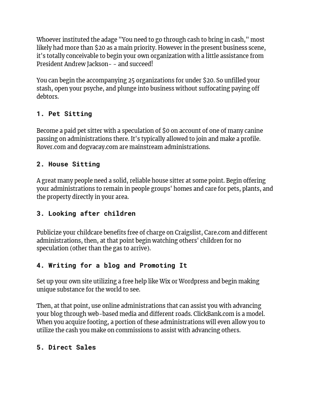 Starting a business with no money.pdf