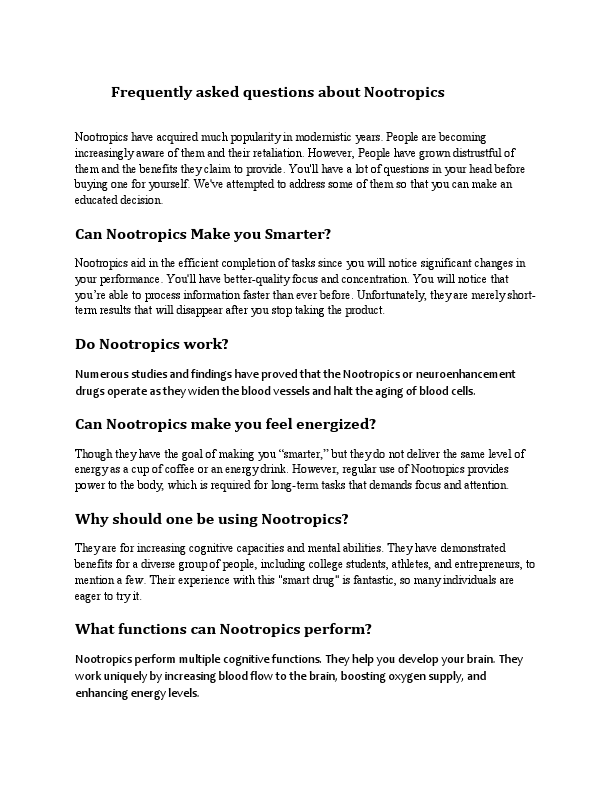 Frequently asked questions about Nootropics.edited.edited.edited.pdf