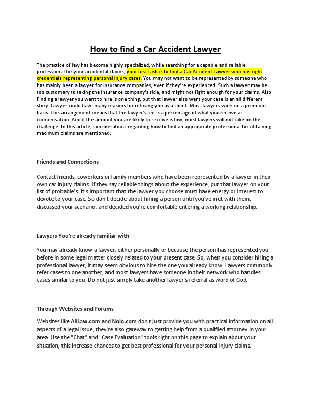 Article (How  to find  a Car Accident Lawyer).pdf