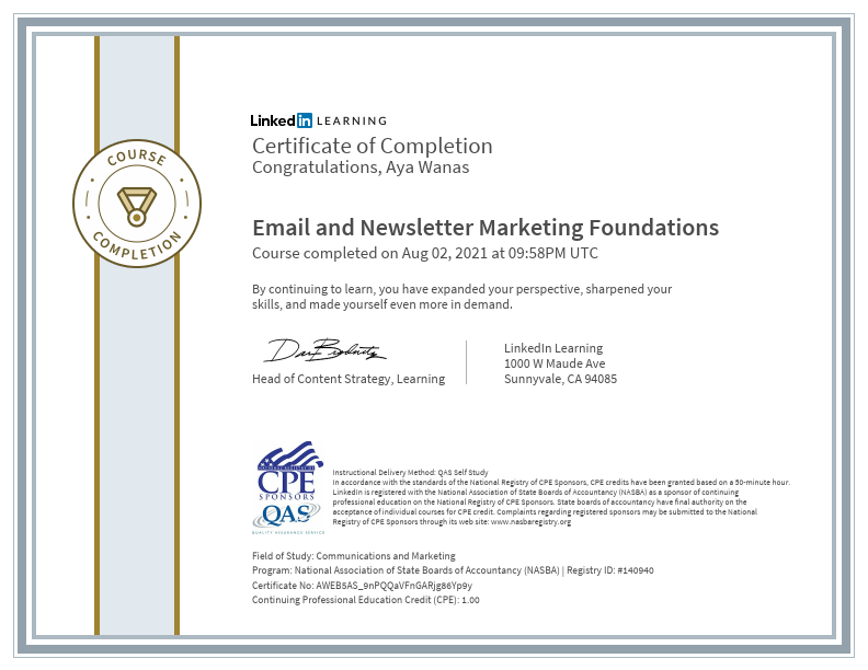 CertificateOfCompletion_Email and Newsletter Marketing Foundations (1).pdf