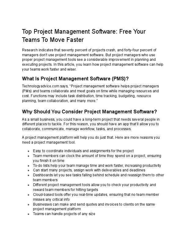 Top Project Management Software_ Free Your Teams To Move Faster and Increase Productivity.pdf