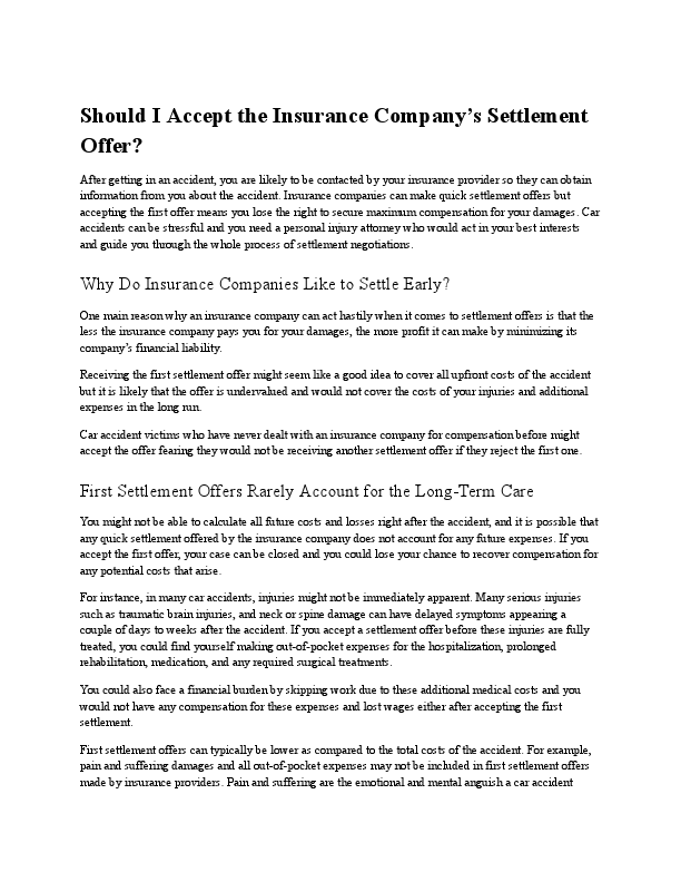Should I Accept the Insurance Company’s Settlement Offer.pdf