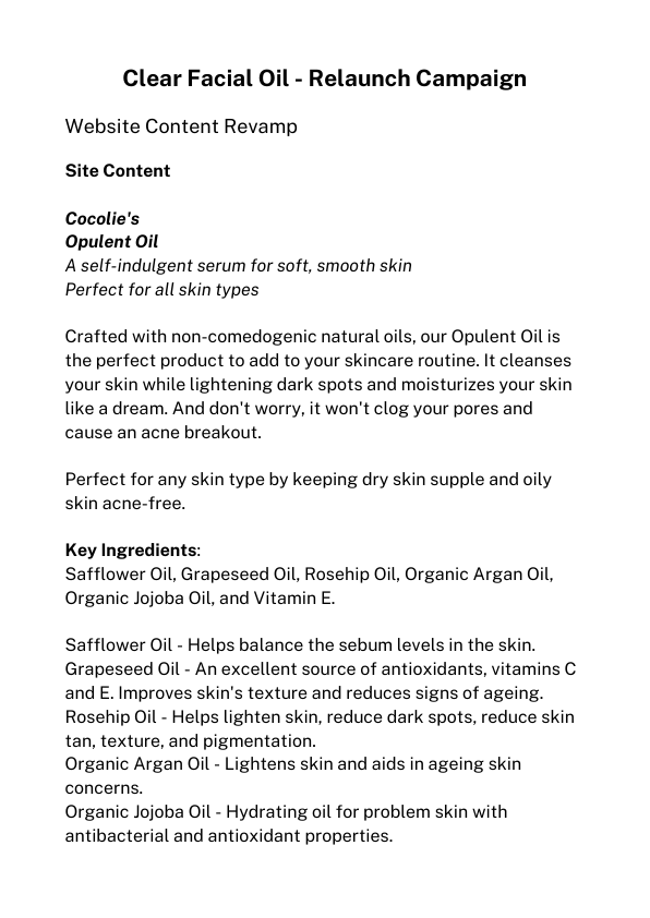 Clear Facial Oil - Relaunch Website Content.pdf