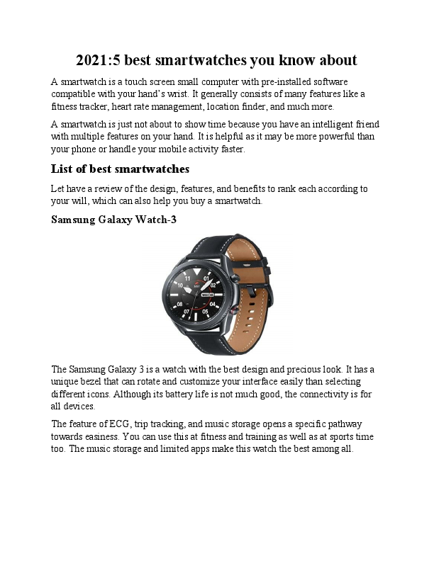 2021 5 best smart watches you know about.pdf