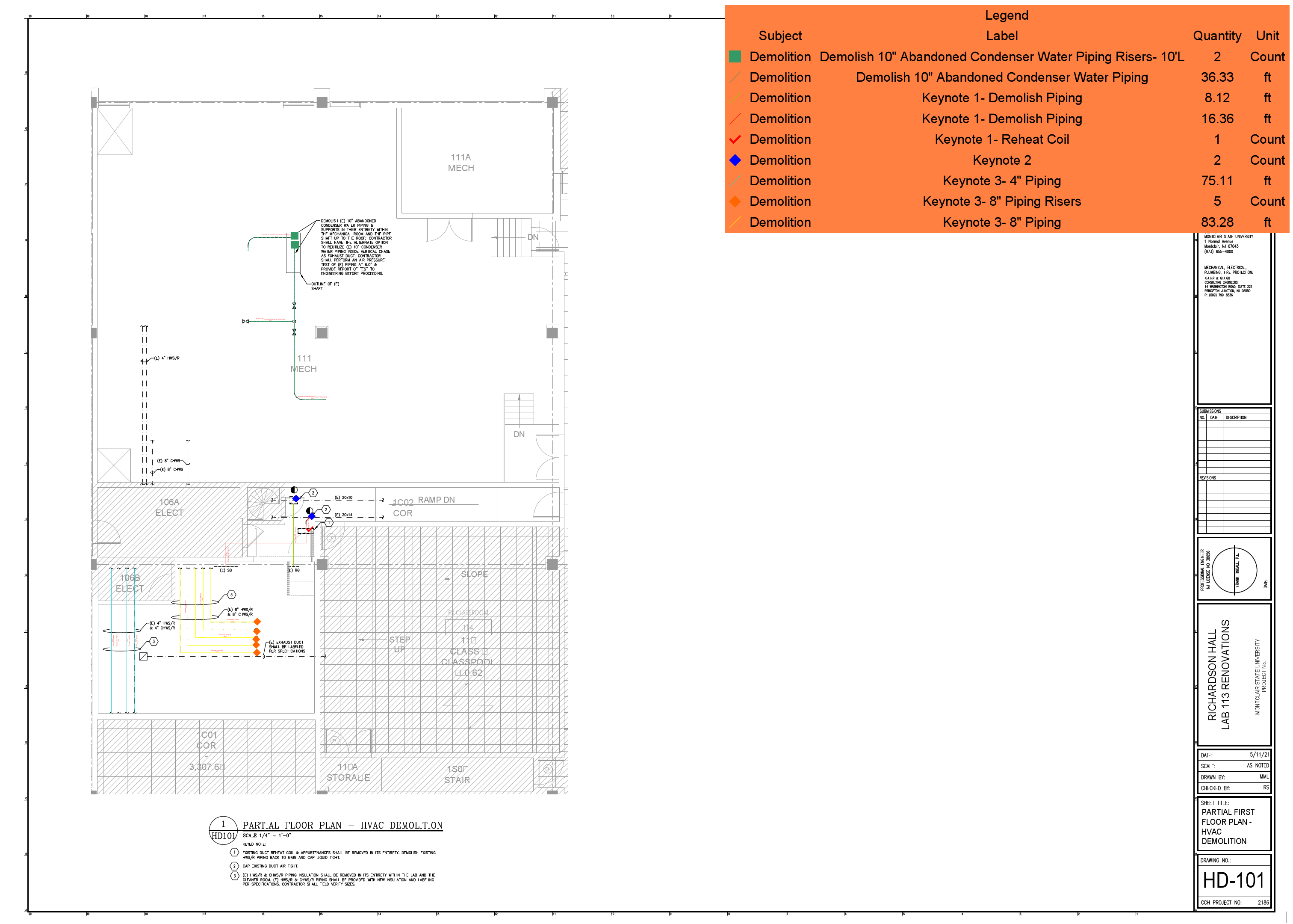 Marked Plans- MONTCLAIR STATE UNIVERSITY RICHARDSON HALL LAB 113 1 NORMAL AVENUE MONTCLAIR, NJ 07043.pdf
