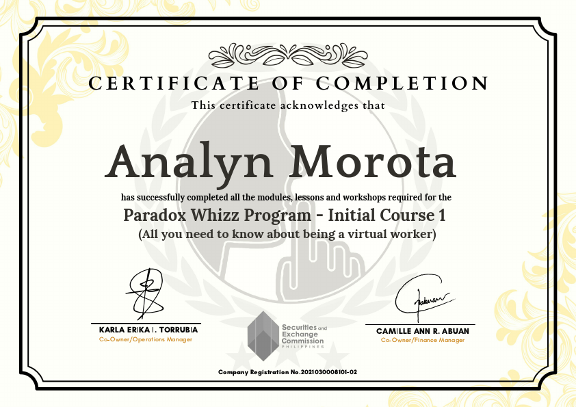 Initial Course 1 Certificate Analyn Morota .pdf