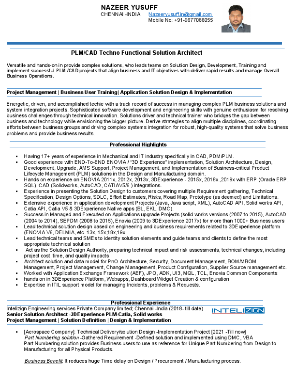 NazeerYusuff- (17 Years+) -PLM -CAD Senior Solution Architect.pdf