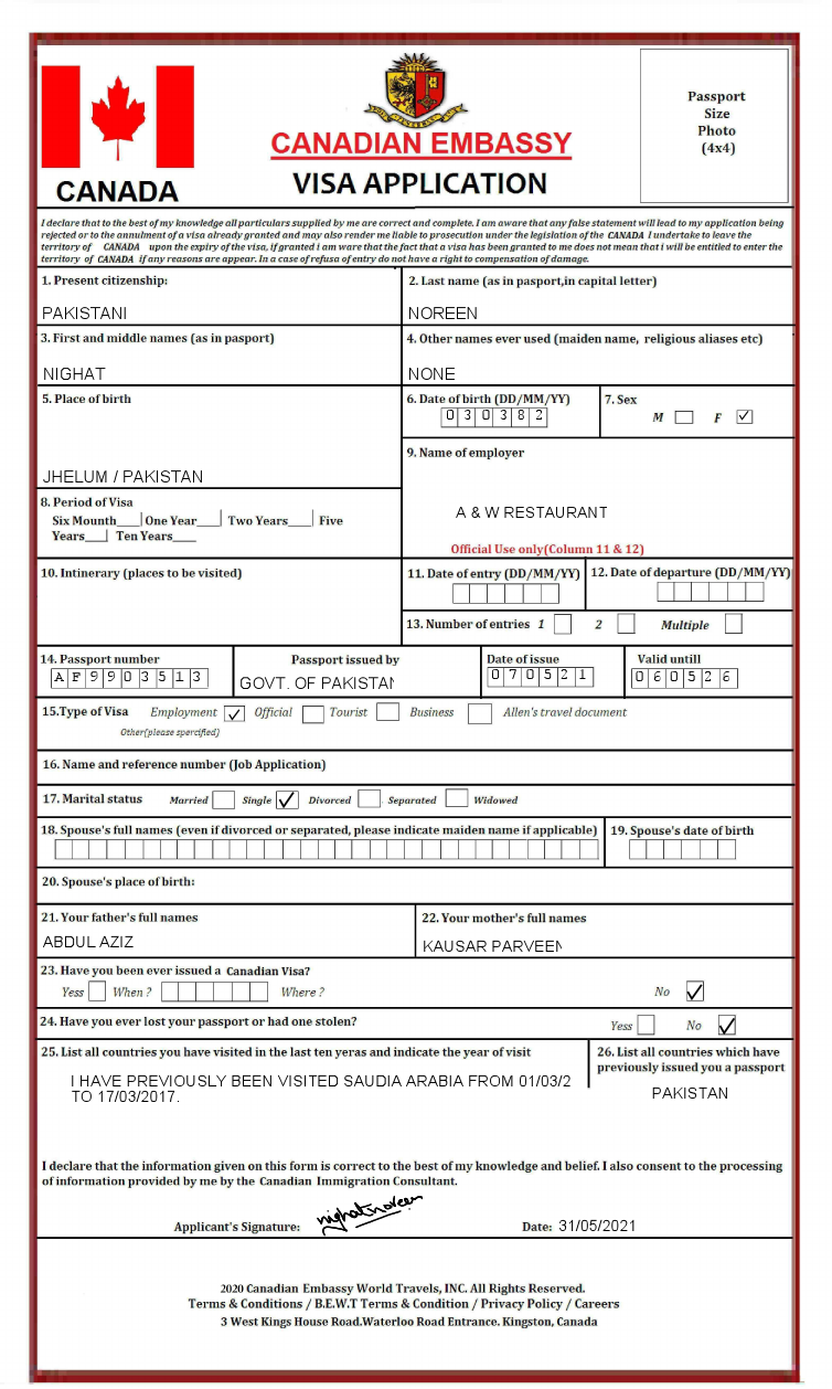 Visa Application Form Canada.pdf