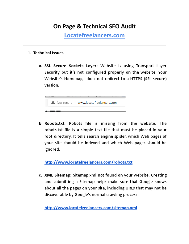 On Page & Technical SEO Audit- Locatefreelancers.pdf