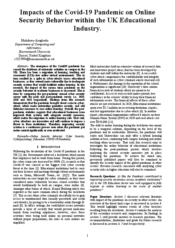 Impacts of the Covid-19 Pandemic on Online Security Behavior within the UK Educational Industry..pdf